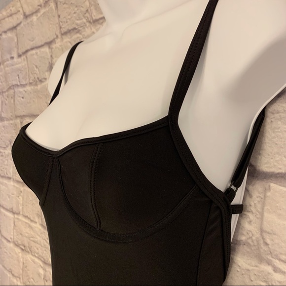 NWT Agua Doce Black One Piece Swimsuit - Picture 4 of 15